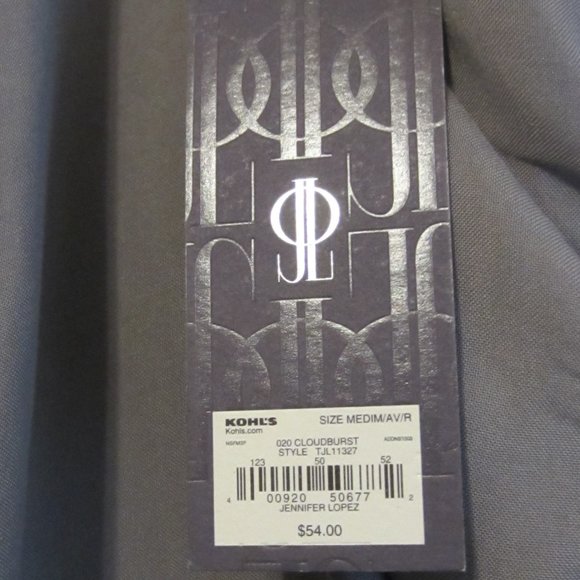 Jennifer Lopez - size med- gray- tapered 100% rayon pants - Picture 2 of 5